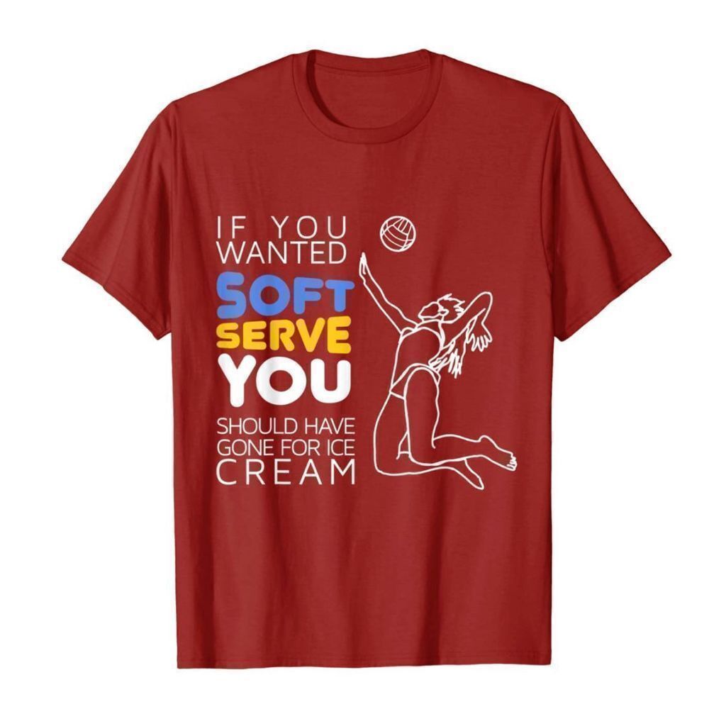 NWT Cool Volleyball Player Gift - Wanted Soft Serve T-Shirt